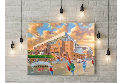 Villa Park Stadium 'Going to the Match' Fine Art Canvas - Aston Villa FC